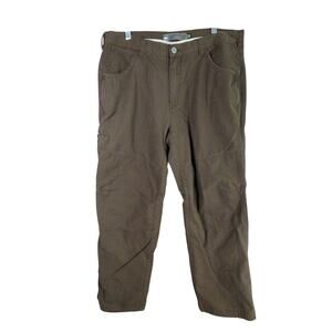 REI Pants Mens‎ 36x30 Brown Cotton Canvas Double Knee Work Outdoors
